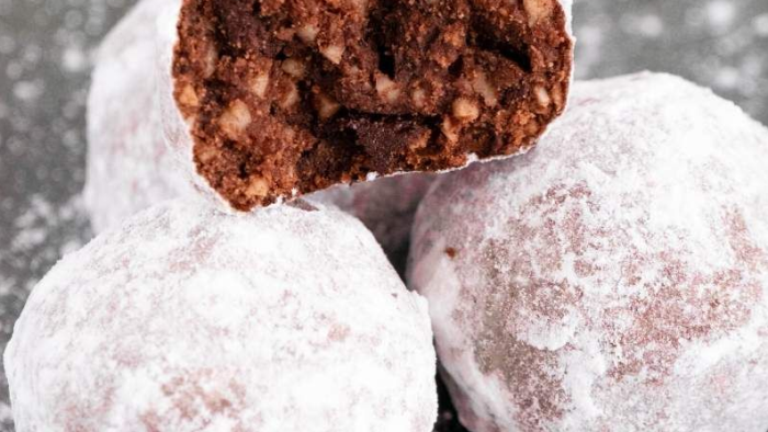 Double Chocolate Snowball Cookies