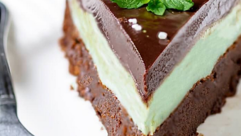 Peppermint Patty Flourless Chocolate Cake